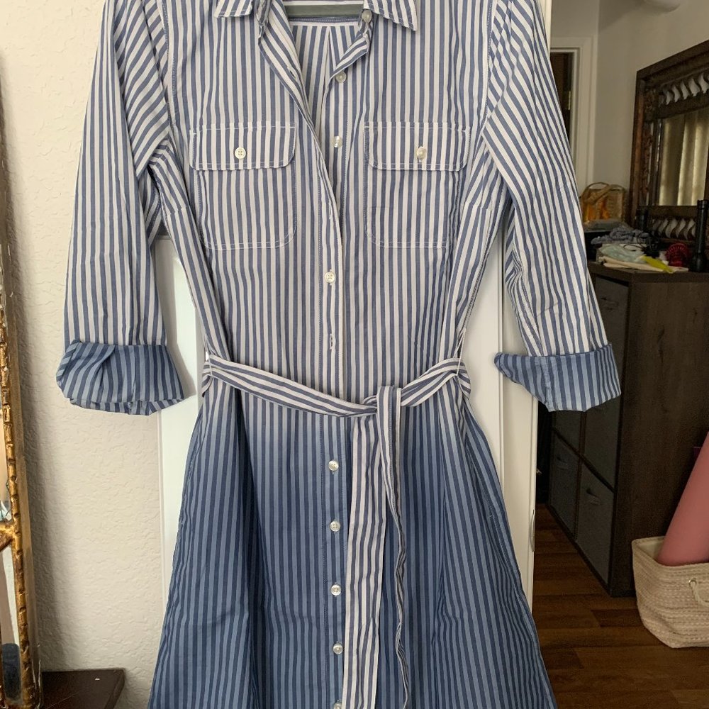 Lands End Cotton Poplin Dress size small 6/8